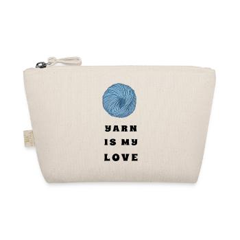 La laine est mon amour – Fil bleu – Crochet & tricot - Trousse biologique - nature - Devant