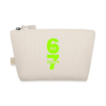 Six Seven - 67 - Typo - Meme - Basketball - 6-7 - Organic Pouch - nature - Front