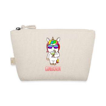 Ginhorn Gin Einhorn Drink Karneval Outfit - Bio-Täschchen - Natur - Vorne