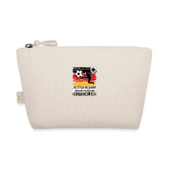 Fußball Deutschland Fussball Fan - Bio-Täschchen - Natur - Vorne