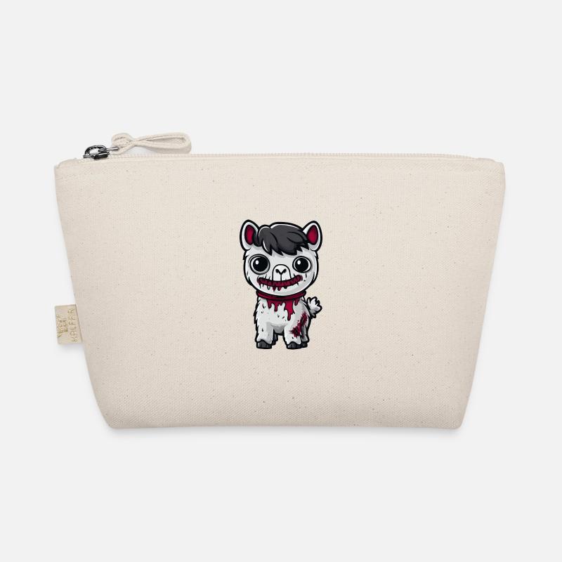 Alpaca Llama Halloween Comic Funny Organic Pouch