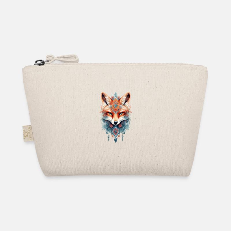 Boho fox colorful Organic Pouch