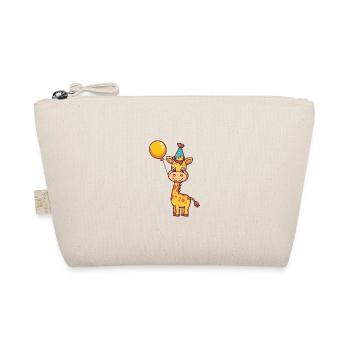 Girafe Anniversaire Bébé - Trousse biologique - nature - Devant