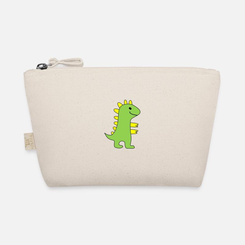 Dinosaurs - Motif colors customizable - Organic Pouch - nature