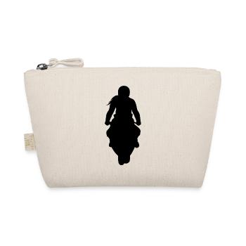 Motorcyclist Sportbike sexy Bikergirl Bikerin - Organic Pouch - nature - Front