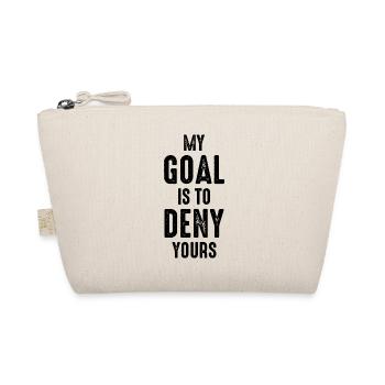 Lacrosse Goalie Funny Humour Sayings - Organic Pouch - nature - Front