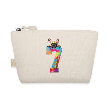 DOG 7 YEARS FRENCH BULLDOG 7TH BIRTHDAY - Organic Pouch - nature - Front