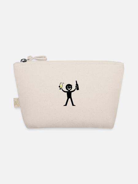 Drinking Bottle of Beer - Organic Pouch - nature - Front