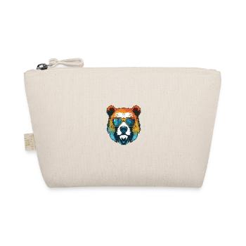 Polar Bear Head Cool Polar Bear - Organic Pouch - nature - Front