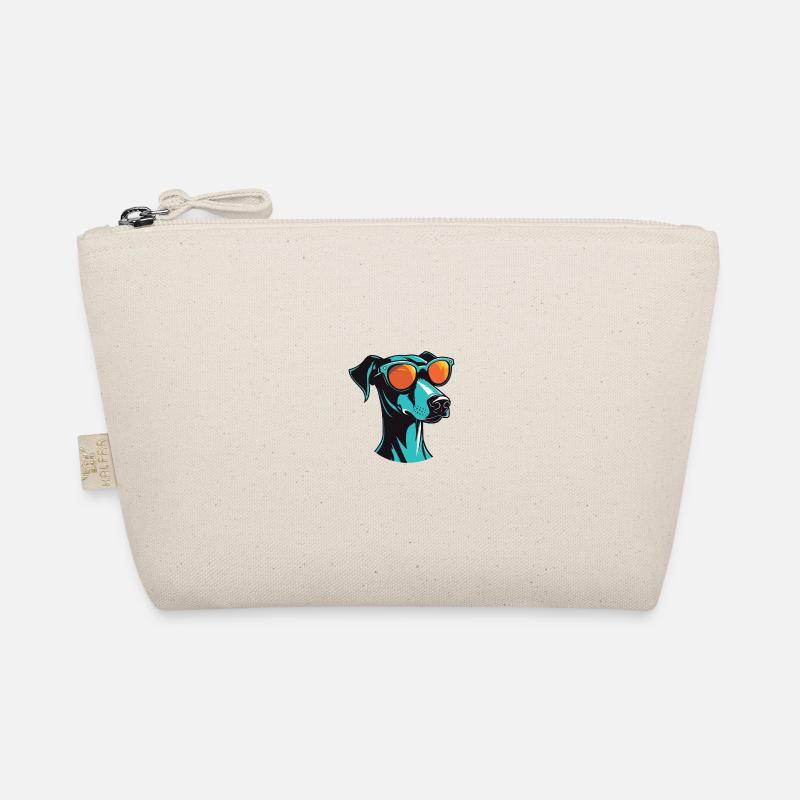 Greyhound Dog Head Cool Organic Pouch