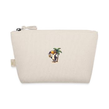 Toucan Bird Summer Beach Comic - Organic Pouch - nature - Front
