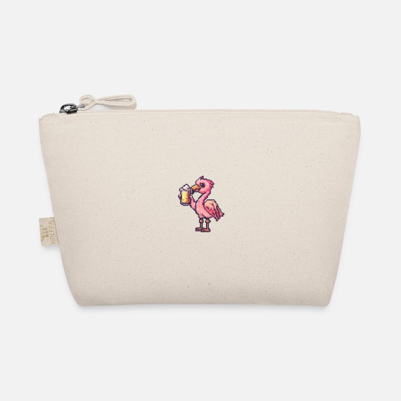 Flamant rose bière pixel Trousse biologique