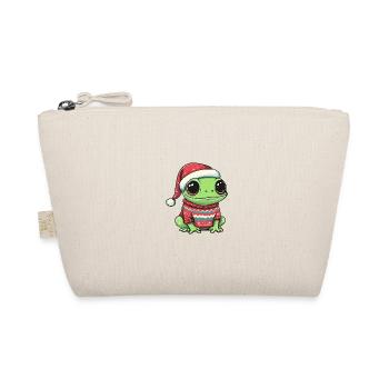 Frog Christmas Comic - Organic Pouch - nature - Front
