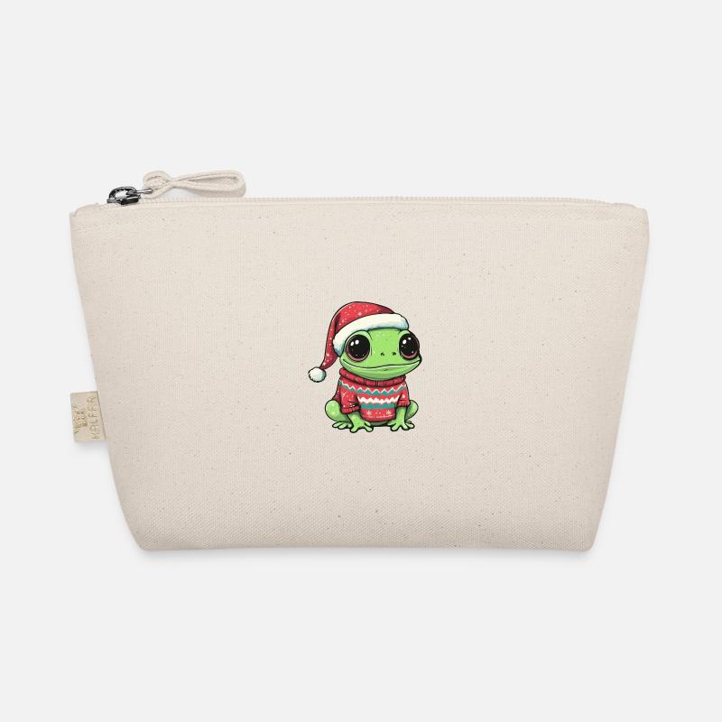 Frog Christmas Comic Organic Pouch