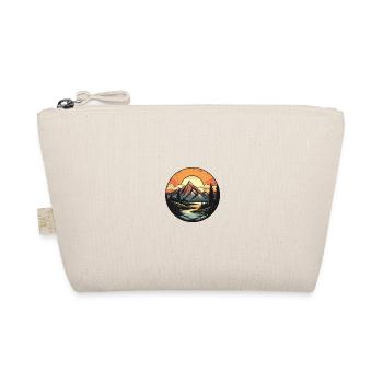 Mountains Landscape Circle - Organic Pouch - nature - Front
