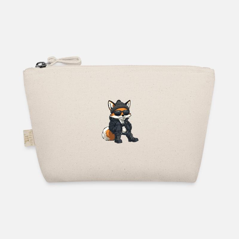 Fuchs Winter - Bio-Täschchen - Natur