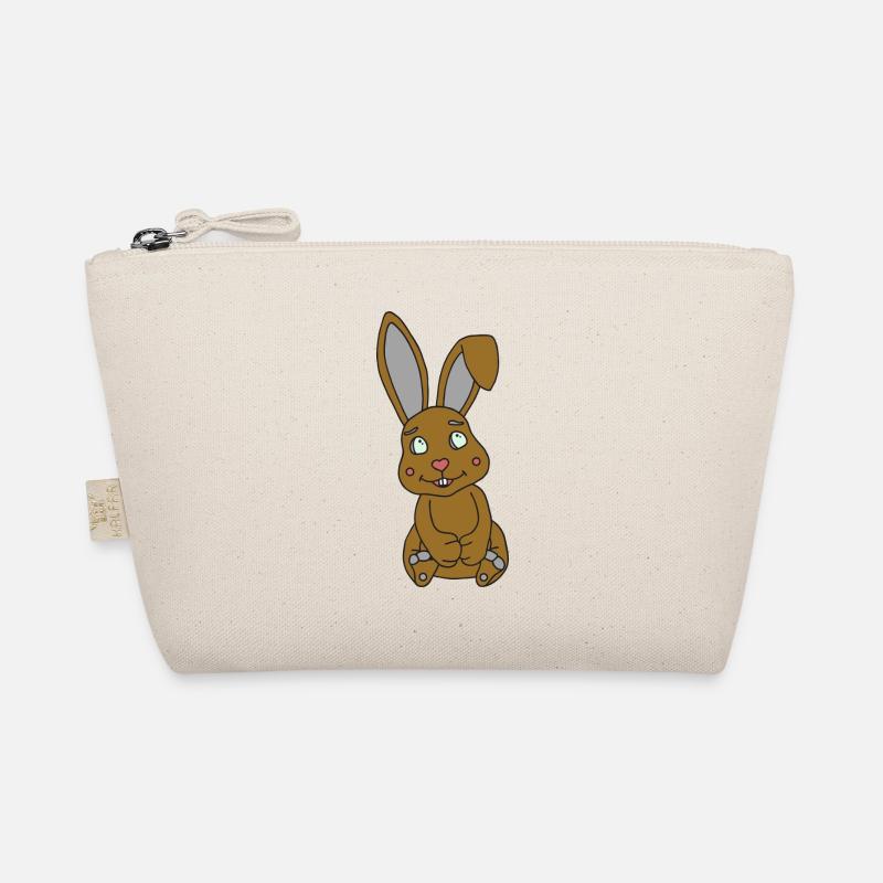 Süßer Hase mit Knickohr Bio-Täschchen
