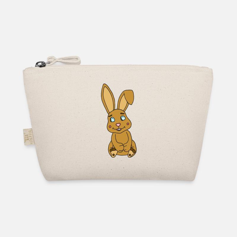 Süßer Hase mit Knickohr Bio-Täschchen