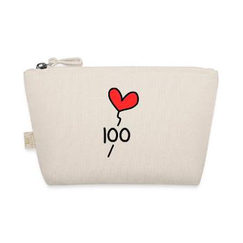 100. 100 YEARS. 100th ANNIVERSARY. 100 BIRTHDAY - Organic Pouch - nature - Front