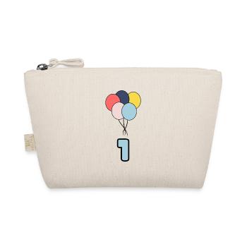 1. 1 YEAR. 1st ANNIVERSARY. BIRTHDAY 1 YEAR. ONE - Organic Pouch - nature - Front