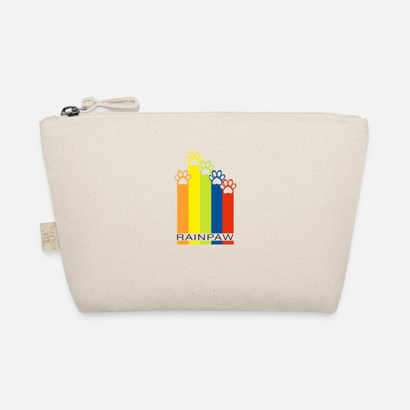 Rainpaw Regenbogen Hundepfote - Hund - Bio-Täschchen - Natur
