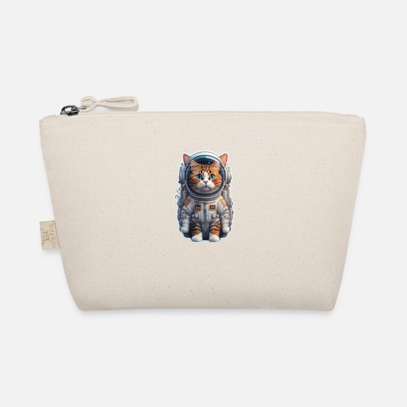 Cat Astronaut Organic Pouch