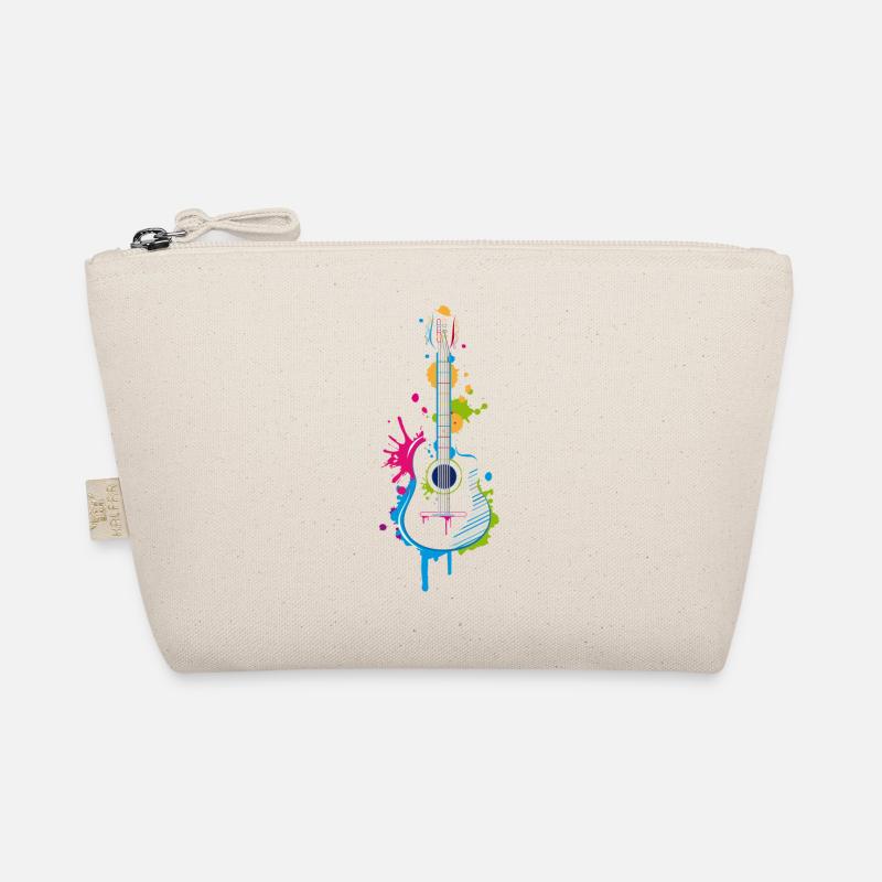 Graffiti guitar - Organic Pouch - nature