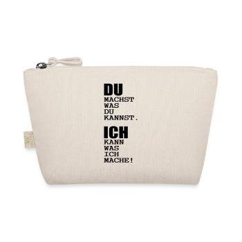 du und ich büro humor - Bio-Täschchen - Natur - Vorne