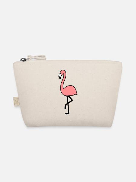 Flamingo 2 - Bio-Täschchen - Natur - Vorne