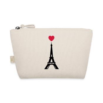 eiffel tower love - Organic Pouch - nature - Front