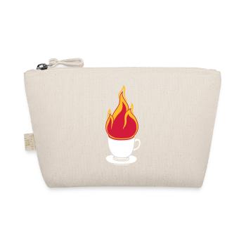 tasse tee kaffee kuchen trinken durst cafe lecker - Bio-Täschchen - Natur - Vorne