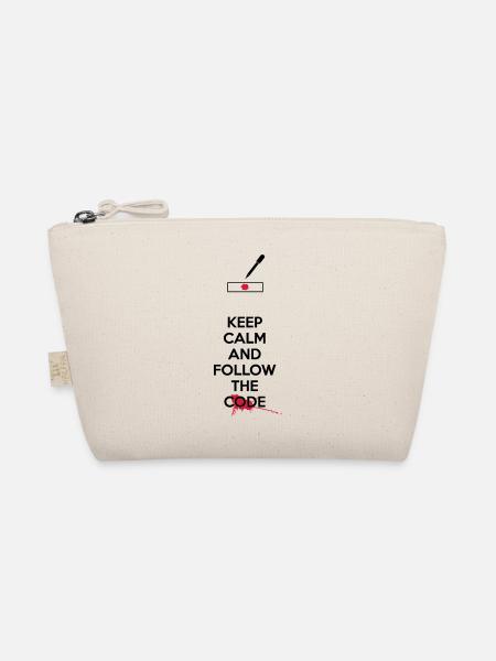 Dexter - Keep Calm And Follow The Black Code - Organic Pouch - nature - Front