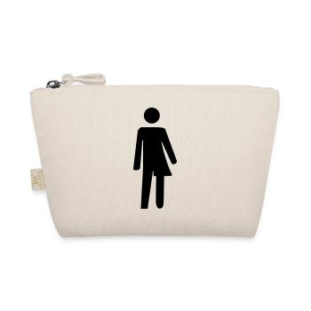 Transgender Toilet Sign - Organic Pouch - nature - Front