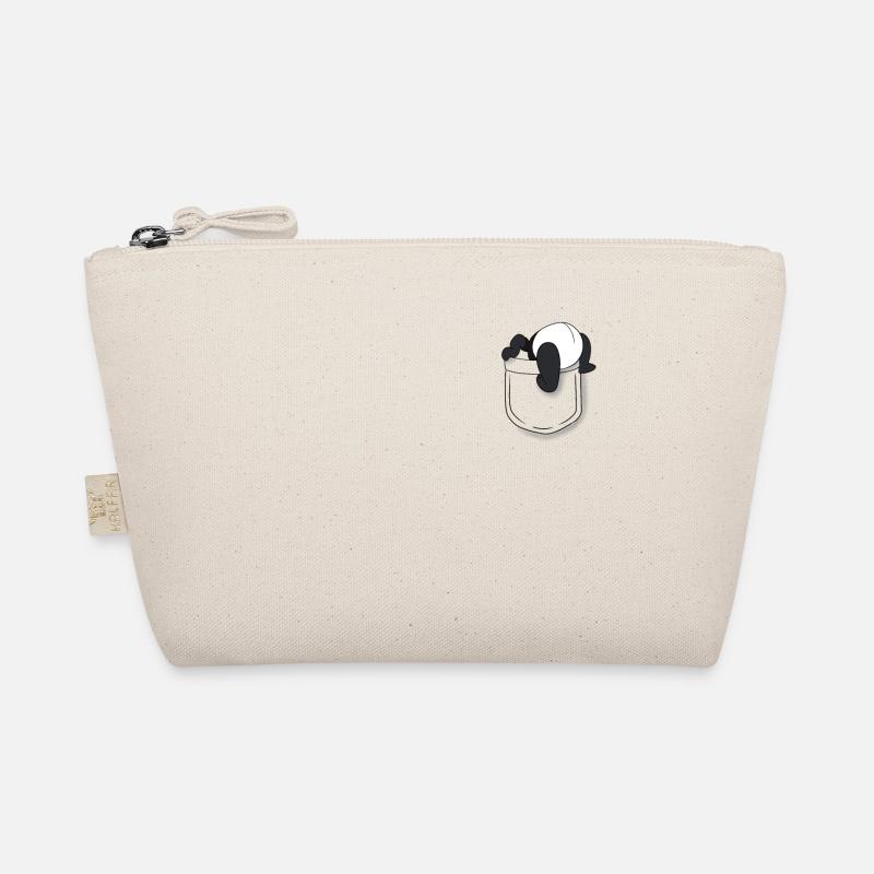 Pocket Funny Panda - Bio-Täschchen - Natur