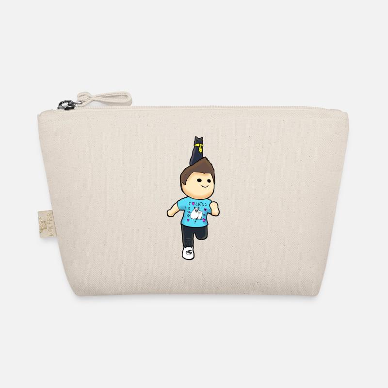 Dessin animé mignon Denis et chat Trousse biologique