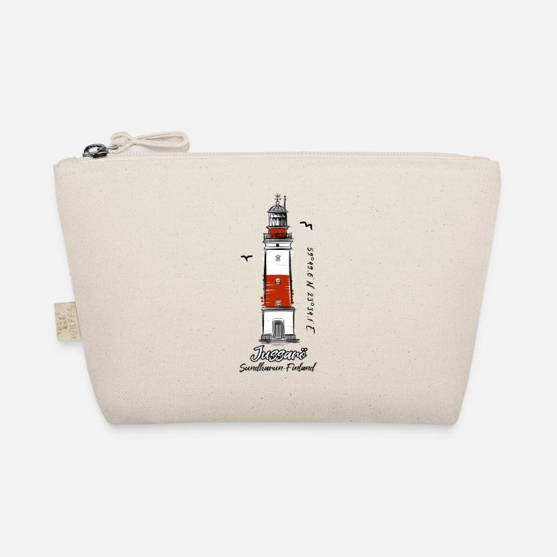 JUSSARÖ LEUCHTTURM Marine Textilien und Geschenke - Bio-Täschchen - Natur