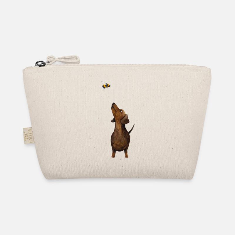 Dackel mit Hummel - Süßestes Dackel Geschenk ever! Bio-Täschchen