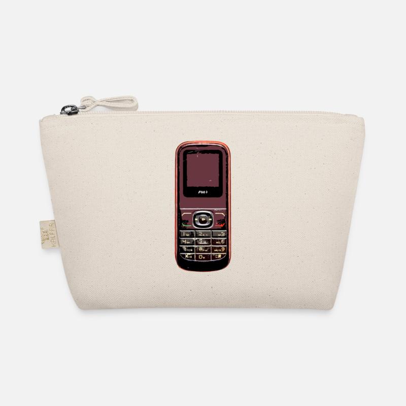 altes Handy - Bio-Täschchen - Natur