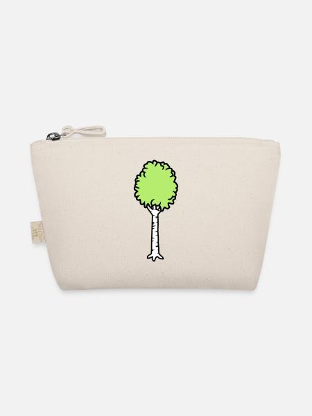 Birch Trees Cool - Organic Pouch - nature - Front