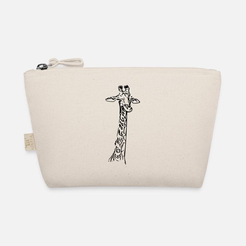 Vintage Vector Giraffe Organic Pouch