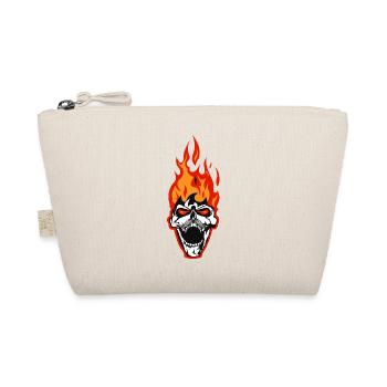 skull skull flame fire crane flame - Organic Pouch - nature - Front