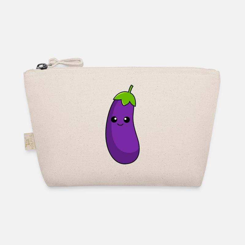 Aubergine Comic Bio-Täschchen