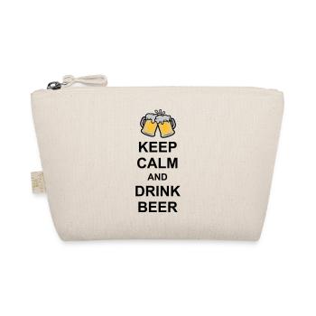 Keep Calm Drink Beer - Bio-Täschchen - Natur - Vorne