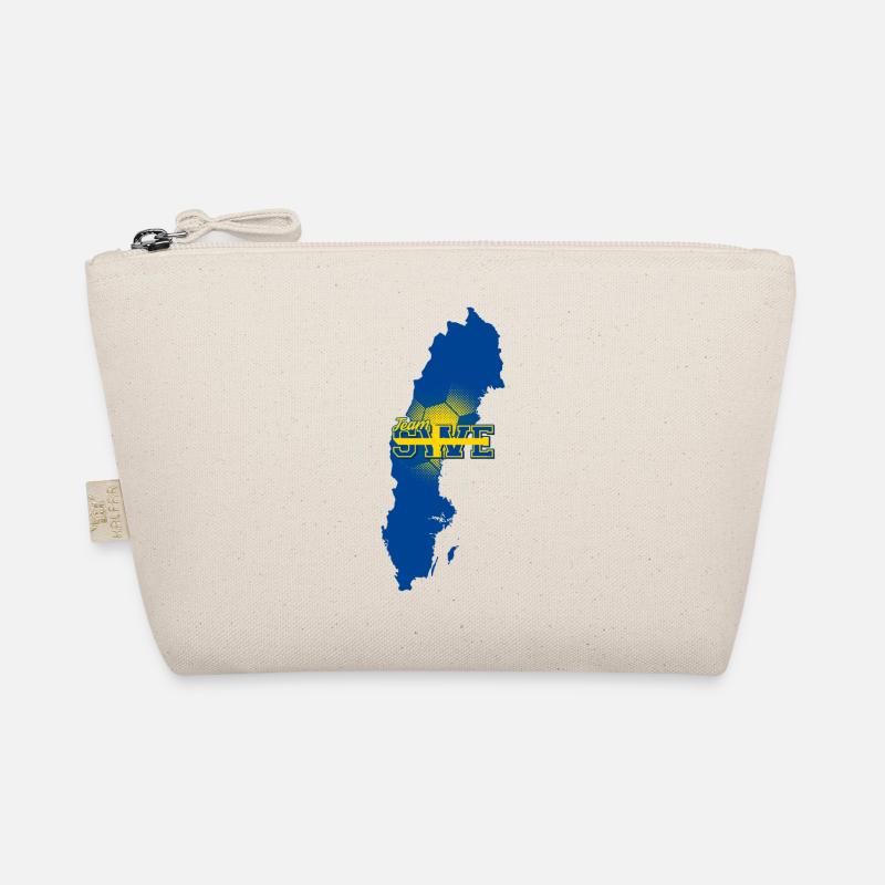 Team SWE Map Sweden with Ball Pattern Organic Pouch