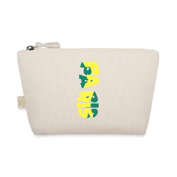 Paris France City Skyline Font Colorful - Organic Pouch - nature - Front