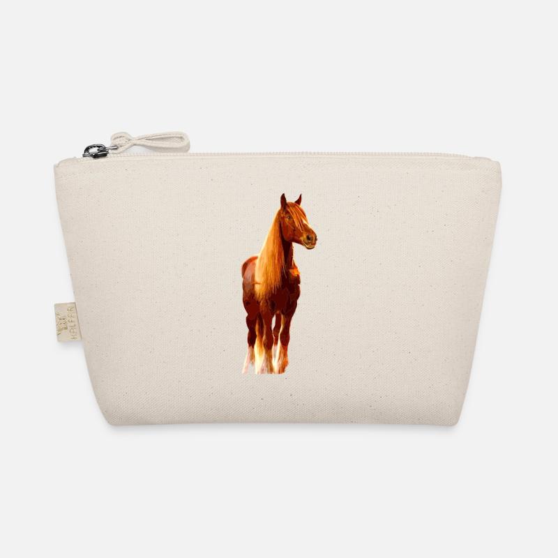 Pferd in braun, Pferdeliebhaber , Geschenkidee - Bio-Täschchen - Natur