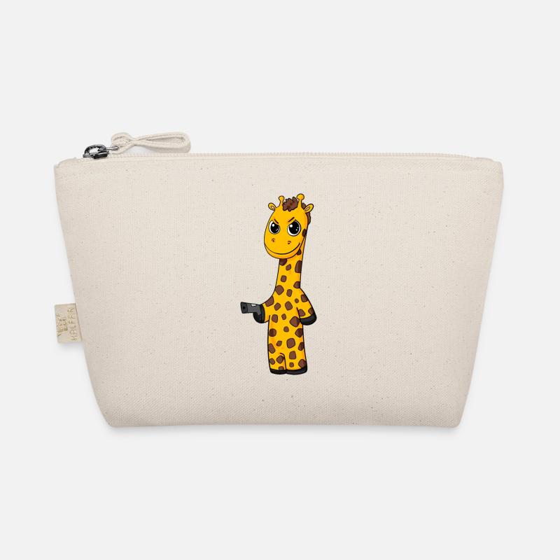 Giraffe with pistol Organic Pouch