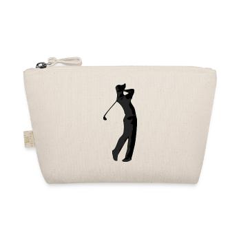Golfer's silhouette - Organic Pouch - nature - Front