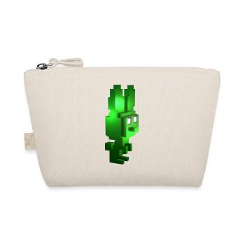 Green Creature 8-Bit Bunny: Gaming Vegan T Shirt - Organic Pouch - nature - Front