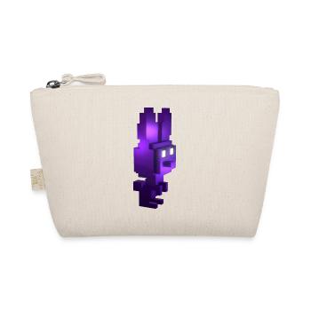 Silent Gamer's Dream: Cubic Purple Bunny Violet - Organic Pouch - nature - Front